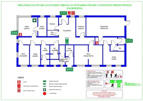 Schemat procedur bezpieczeństwa dla strażaków w pożarze budynku