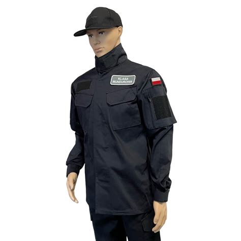 Szczegóły munduru koszarowego OSP