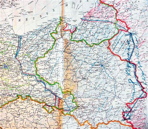 Stara mapa Pomiechówka z zaznaczoną linią kolejową