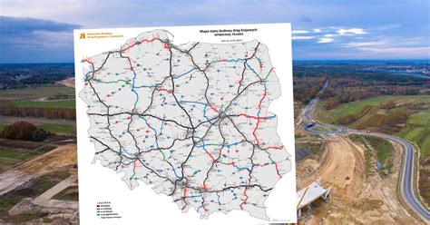 mapa ukazująca lokalizację jednostek OSP w kontekście dróg krajowych i rzek