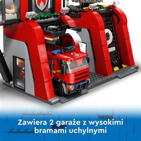 ilustracja zestawu Lego Duplo z wozem strażackim i figurkami