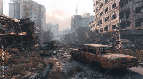 Panorama zniszczonego San Francisco, gdzie widać spalone ruiny miasta po pożarze
