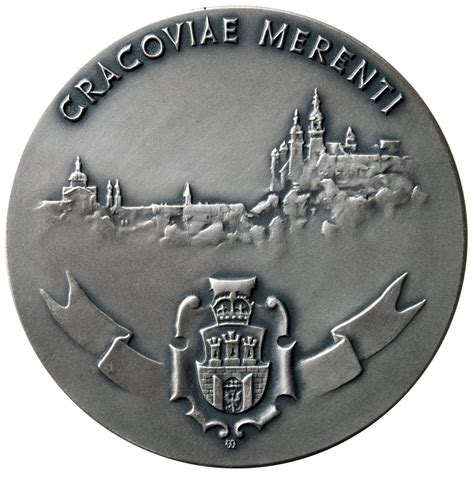 Henryk Stattler: medal z Miłosiernym Samarytaninem i herbem Krakowa