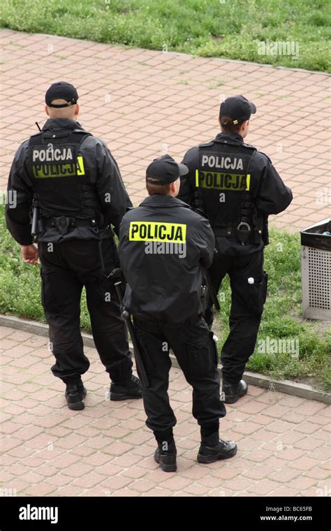 Thematic photo of firefighters in action and police officers on patrol in Poland