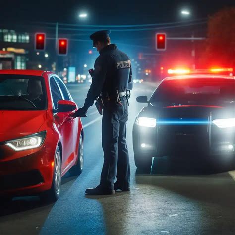 Thematic photo of police conducting a traffic stop in Poland