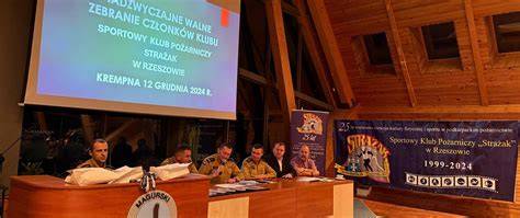 Zdjęcie przedstawiające Walne Zebranie Sportowego Klubu Pożarniczego „STRAŻAK” w Rzeszowie