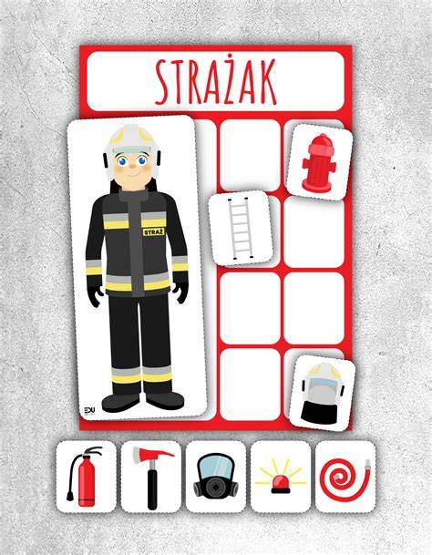 Zdjęcie: Pomoce dydaktyczne do druku na Dzień Strażaka (karty pracy, dekoracje)