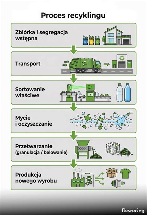 infografika przedstawiająca proces recyklingu baterii