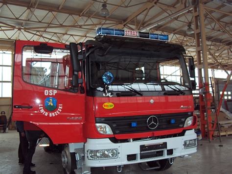 Photo of the new Scania fire engine for OSP Lewin Brzeski