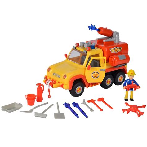 Thematic photo of the Strażak Sam Venus 2.0 toy vehicle with Penny figurine