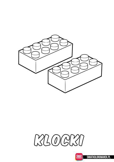 Ilustracja przedstawiająca remizę strażacką w stylu klocków Lego gotową do pokolorowania