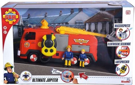 Zabawkowy wóz strażacki Jupiter Mega Deluxe ze Strażaka Sama z figurkami i akcesoriami