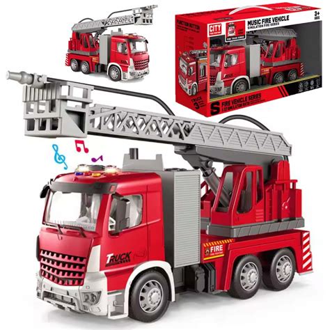 Wóz strażacki zabawka Mega Creative Fire Trucks Emergency Rescue w akcji