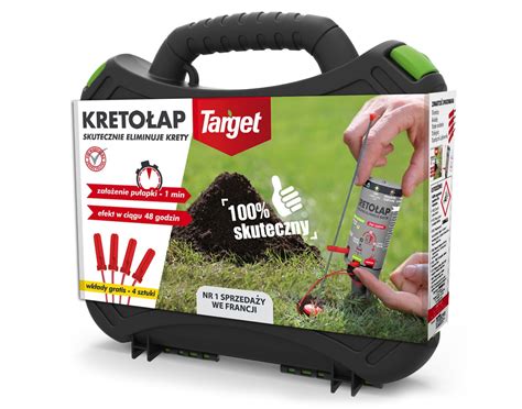 Schemat działania mechanicznej pułapki na kreta z klapkami.