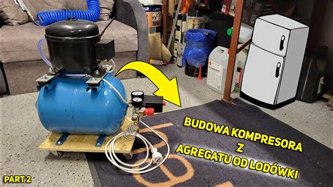 Zdjęcie kompresora wysokociśnieniowego do napełniania butli z powietrzem.