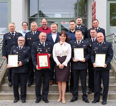 Uhonorowanie ustępujących prezesów OSP w Gminie Tarczyn