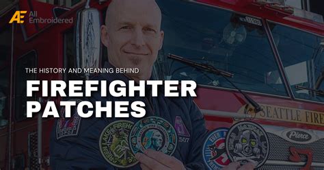 Infographic showing different types of firefighter patches and their placement