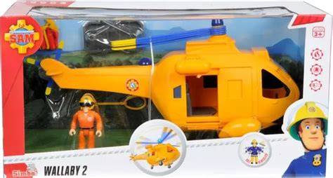 Zdjęcie zabawkowego helikoptera Strażak Sam Wallaby z akcesoriami