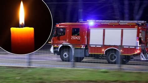 Zespoły ratunkowe na miejscu pożaru w Piotrkowie Trybunalskim