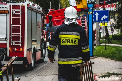 Infografika przedstawiająca strukturę Państwowej Straży Pożarnej i kluczowe zadania.