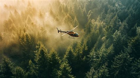 Photo showing firefighters on the ground working with military personnel, and an aerial view of a helicopter over a smoking forest area.