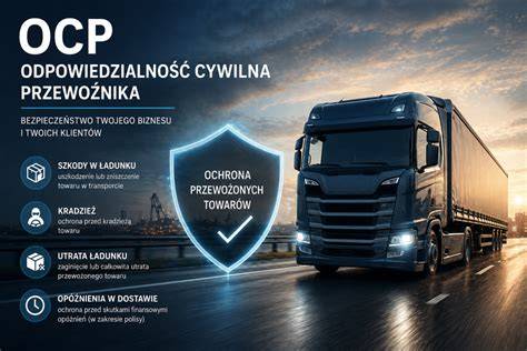 Schemat: Odpowiedzialność w transporcie drogowym a OCP