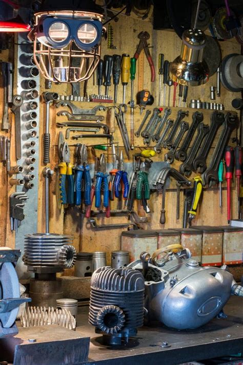Photo of recovered tools or motorcycle parts