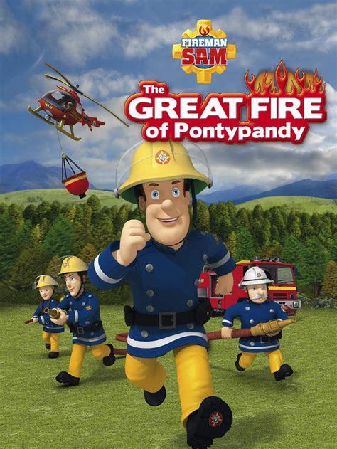 Strażacy Sam, Elvis i Penny przed remizą w Pontypandy