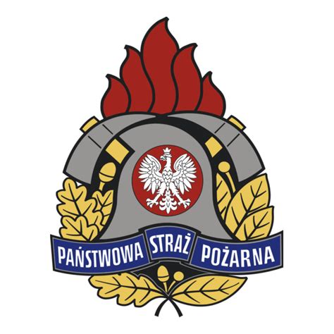 Logo Państwowej Straży Pożarnej i Ambasady Szwecji