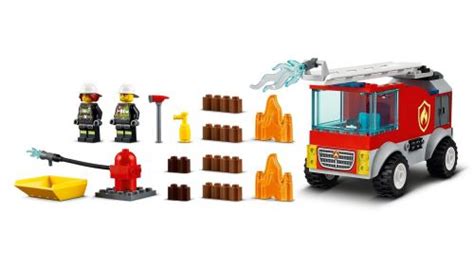 Zestaw LEGO zaawansowanego wozu strażackiego z dronami