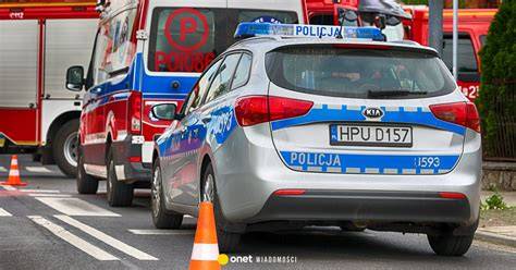 Zestawienie różnych typów pojazdów uprzywilejowanych z belkami sygnalizacyjnymi (policja, straż pożarna, karetka)