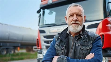 Zdjęcie przedstawiające załogę kierowców ciężarówek specjalizujących się w transporcie ponadgabarytowym