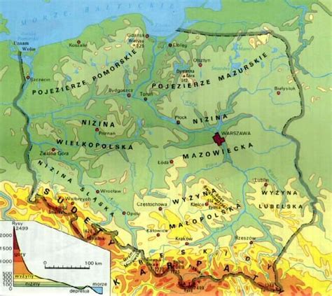 Mapa regionu Zamojszczyzna z zaznaczonymi lokalizacjami OSP