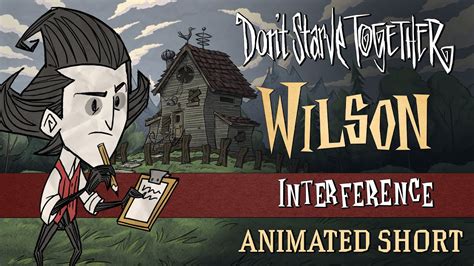 Zrzut ekranu z Don't Starve przedstawiający głównego bohatera Wilsona w otoczeniu różnorodnego biomu