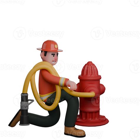 Thematic photo of a firefighter connecting a hose to a fire hydrant