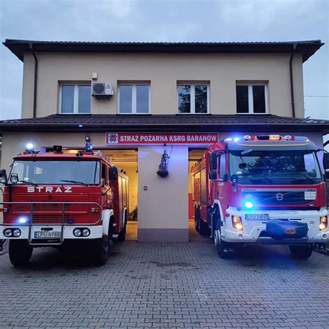 Wizualizacja zmodernizowanej remizy OSP Baranów Sandomierski (schemat)
