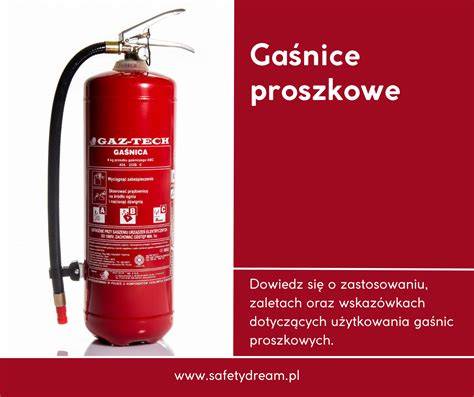 Gaśnice przeciwpożarowe na parkingu
