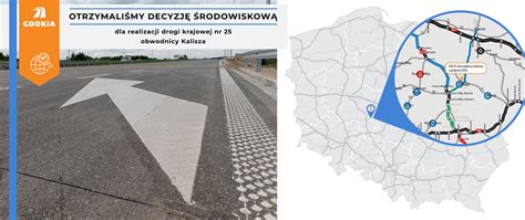 Grafika przedstawiająca mapę okolic Murowanej Gośliny z zaznaczoną obwodnicą