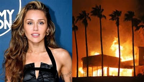 Zdjęcie zniszczonej werandy domu Miley Cyrus w Malibu po pożarze Woolsey Fire w 2018 roku