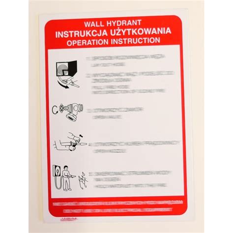 Wizualizacja piktogramu hydrantu wewnętrznego F002