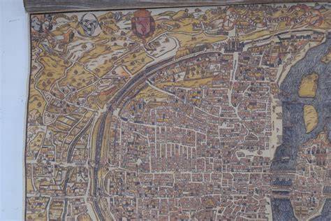 Zabytkowa mapa lub grafika przedstawiająca historyczne centrum Żor z XVIII wieku