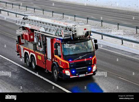 Photo of OSP Barłogi firefighters with their new Volvo fire truck