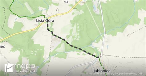 mapa gminy Lisia Góra z zaznaczoną miejscowością Łukowa