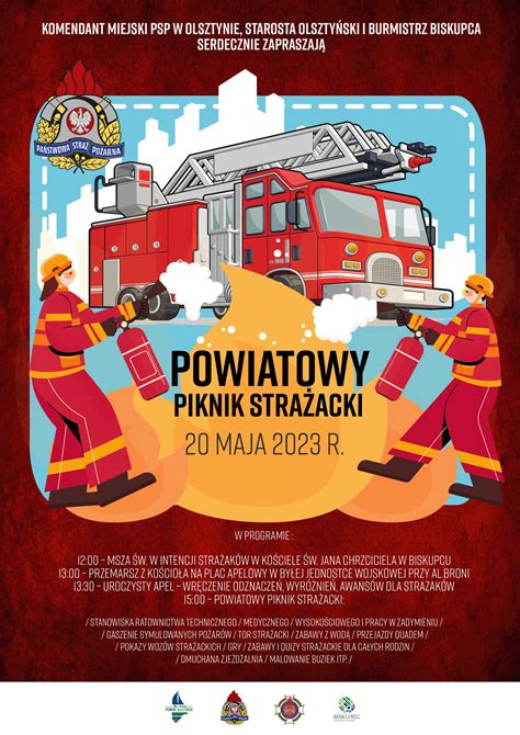 Zestawienie zdjęć z pikników strażackich, przedstawiające pokazy ratownictwa, dzieci przymierzające stroje strażackie, wozy strażackie i ogólną atmosferę zabawy.
