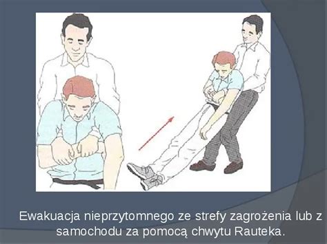 Ilustracja przedstawiająca techniki przenoszenia poszkodowanego