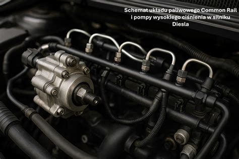Schemat: Działanie układu EGR w silniku Diesla BMW i miejsca powstawania usterek