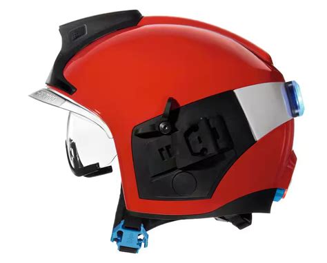 Hełm strażacki Dräger HPS 7000, widok z przodu, ukazujący nowoczesny design