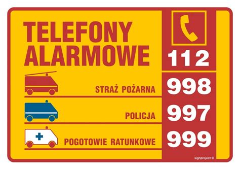 Grupa przedszkolaków uczących się o numerach alarmowych