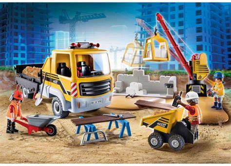 Schemat budowy wozu strażackiego Playmobil z wyszczególnieniem ruchomych elementów