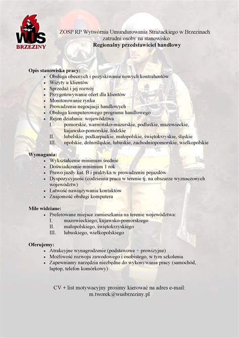 infografika przedstawiająca zestawienie różnych typów umundurowania strażackiego (galowe, wyjściowe, specjalne, KDS) z krótkim opisem przeznaczenia każdego z nich